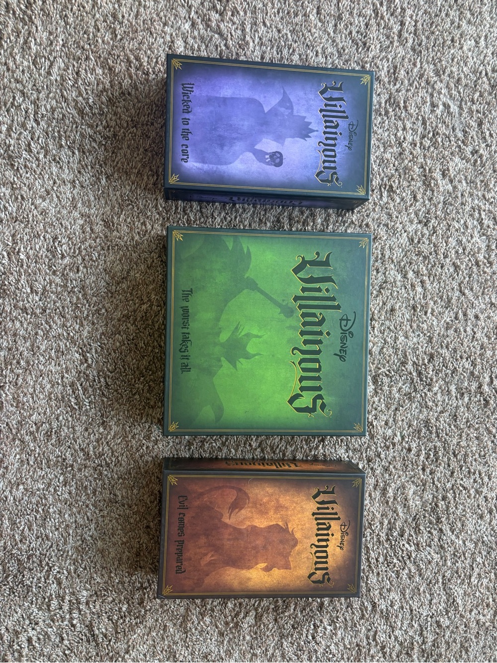 Disney Villainous Board Game Set — Purple, Green, Orange